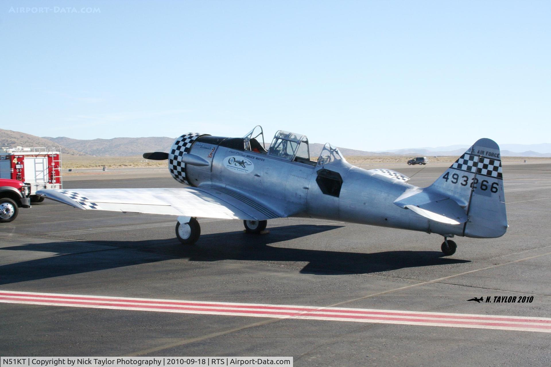 N51KT, 1951 North American T-6G Texan C/N 168-370, Parked on the ramp. Who knew 2 months later I would fly this bird.