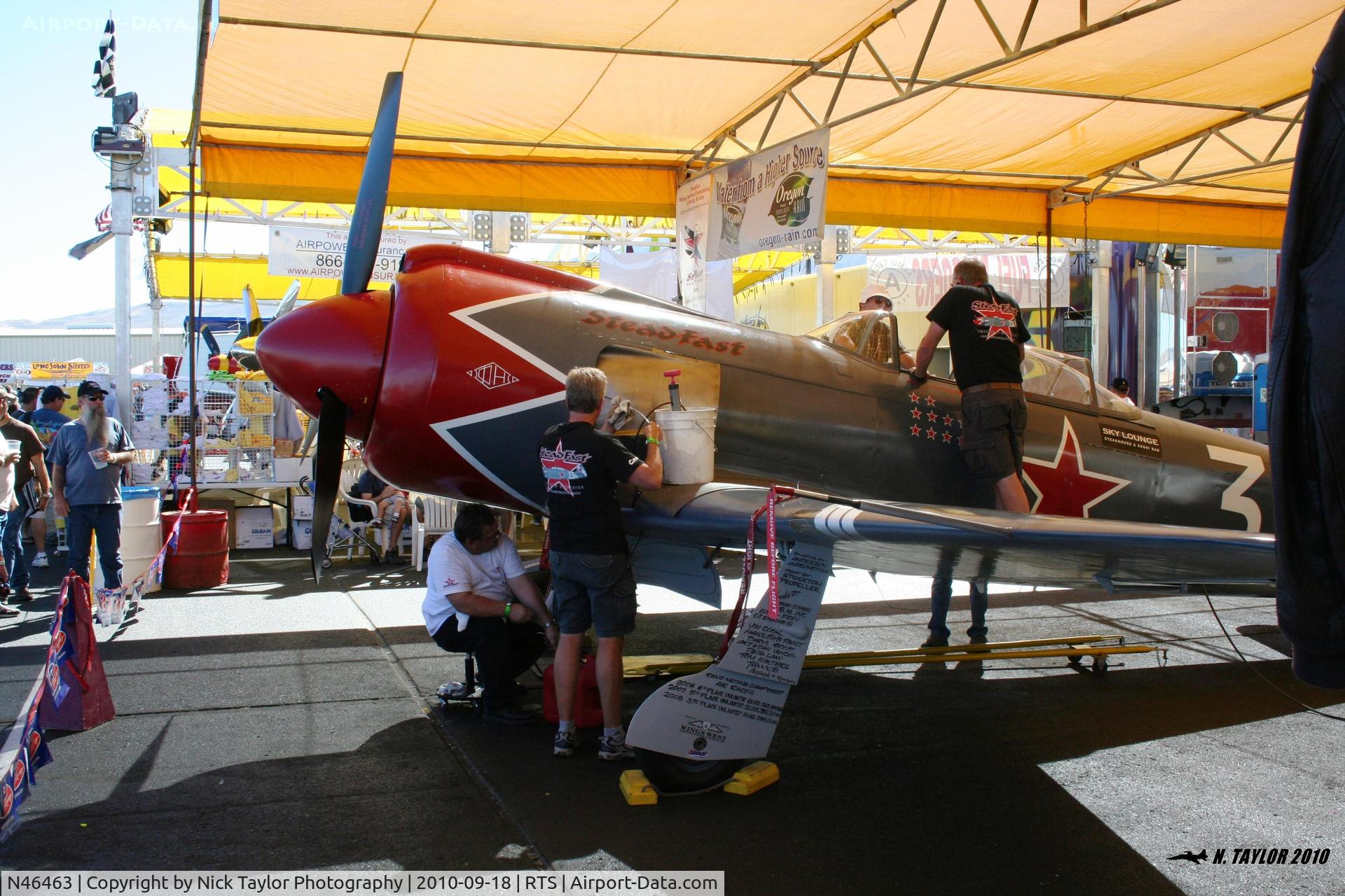 N46463, 2005 Yakovlev (Avione) Yak-3U/R-2000 C/N 001-3/2005, In the pitts at Reno