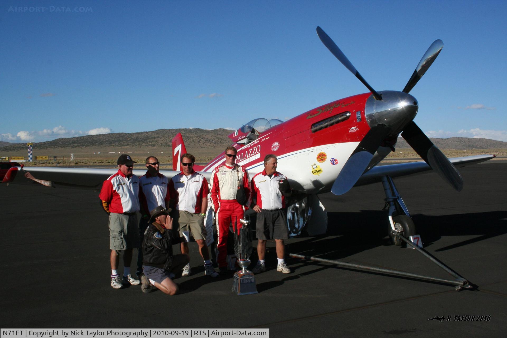 N71FT, 1944 North American P-51D Mustang C/N 00-30, After winning the Sunday race that was called due to wind