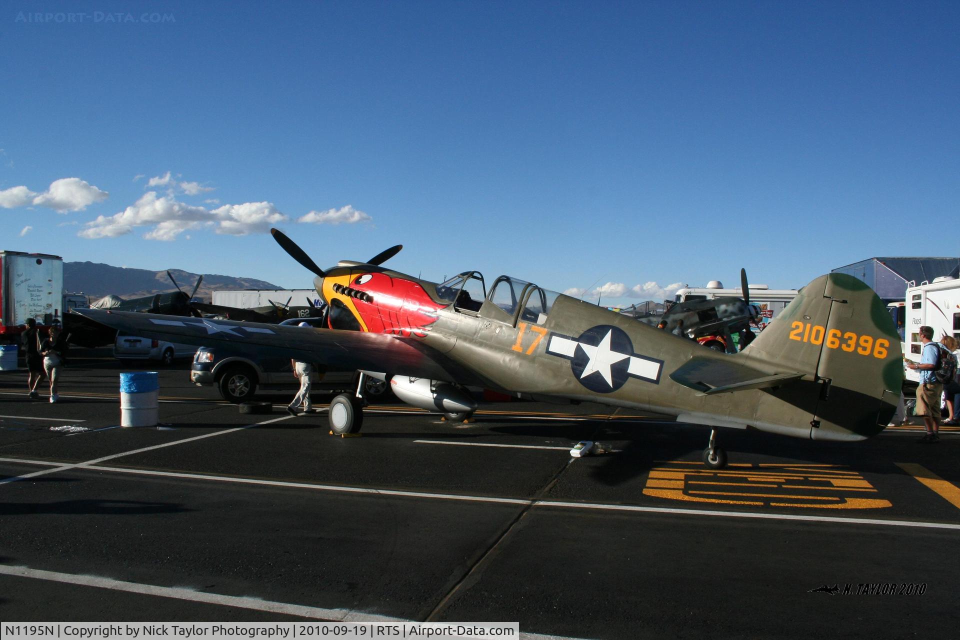 N1195N, 1942 Curtiss P-40N Warhawk C/N 130158, In the pitts