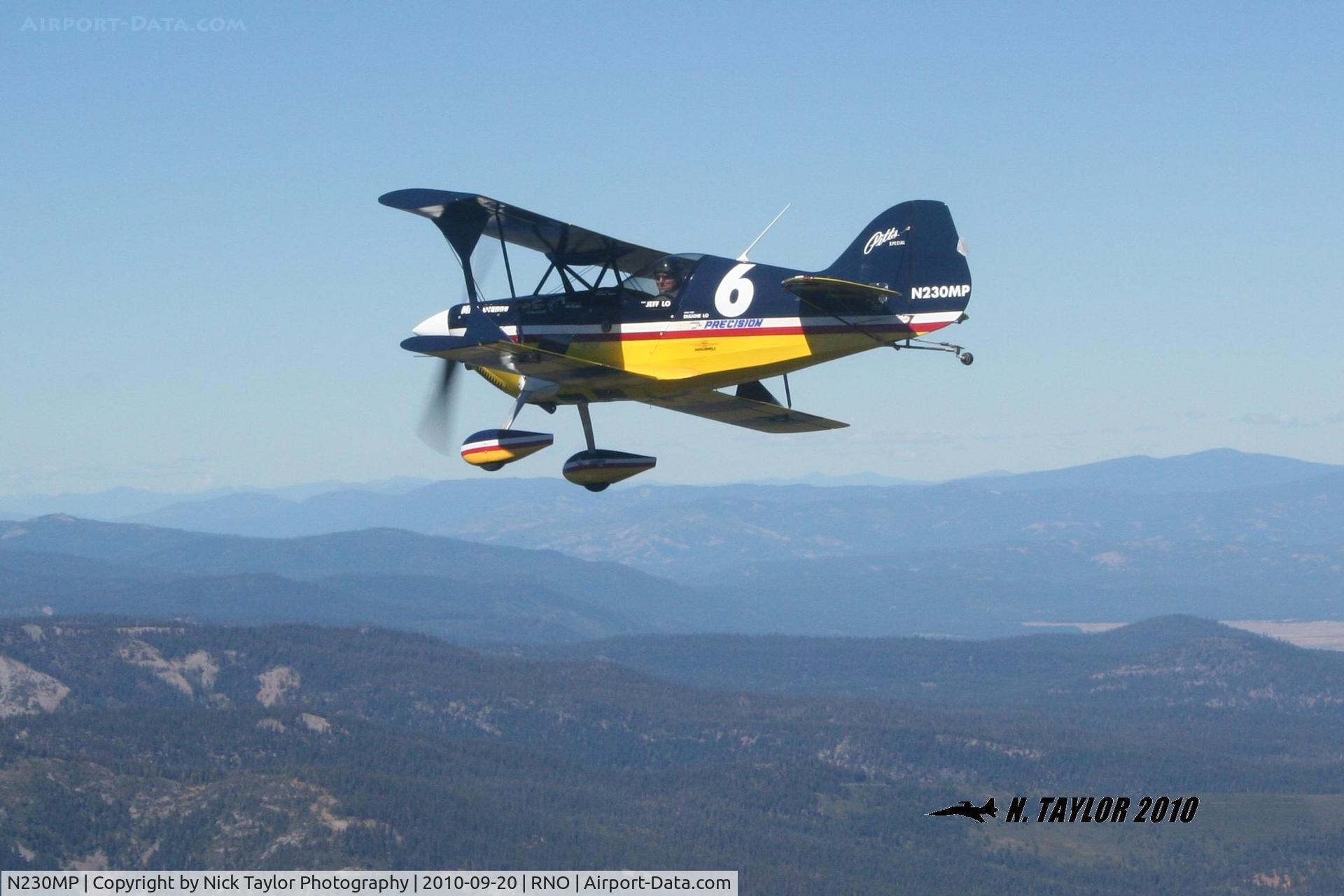 N230MP, Pitts S-1 Special C/N 1001, Taken just west of Reno almost over Lake Tahoe on our way home.