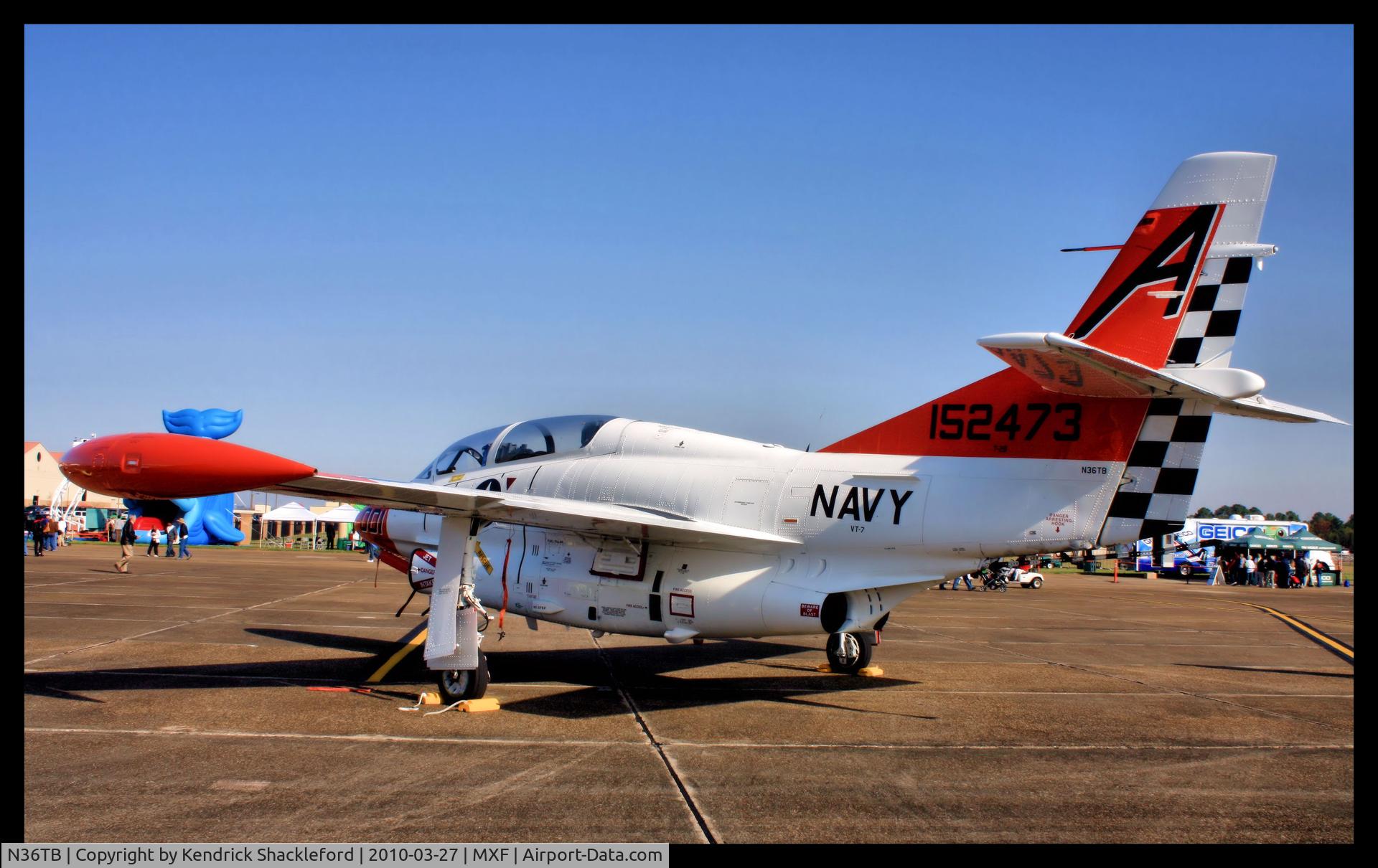 N36TB, Rockwell T-2B Buckeye C/N 291-34, Maxwell AFB - Montgomery, AL
March 2010