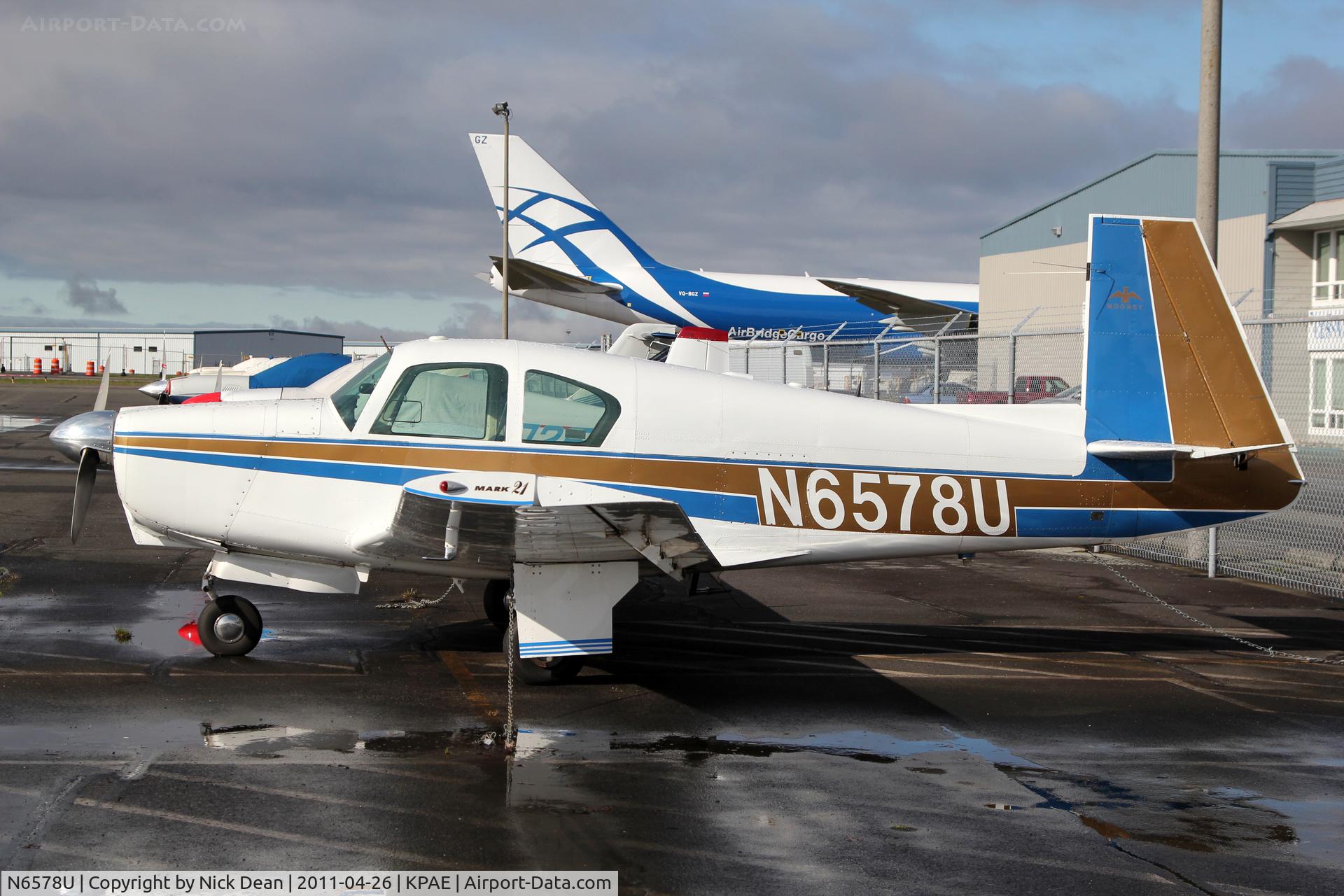 N6578U, 1962 Mooney M20C Ranger C/N 2360, KPAE/PAE