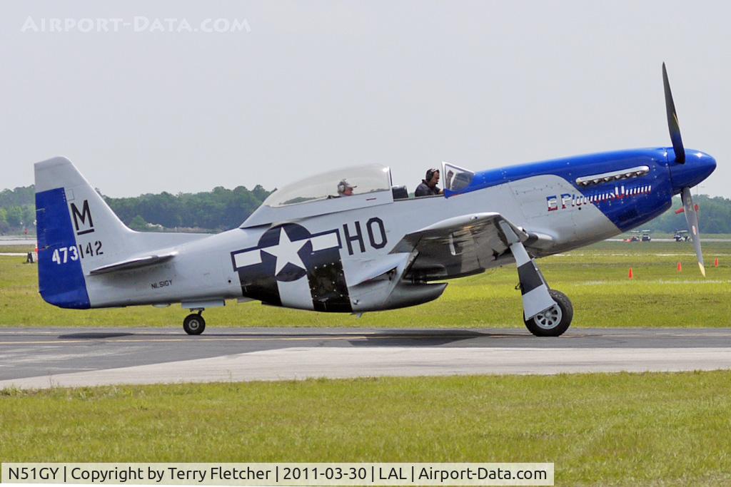 N51GY, 1946 North American F-51 C/N 44-73142, 2011 Sun n Fun Lakeland , Florida