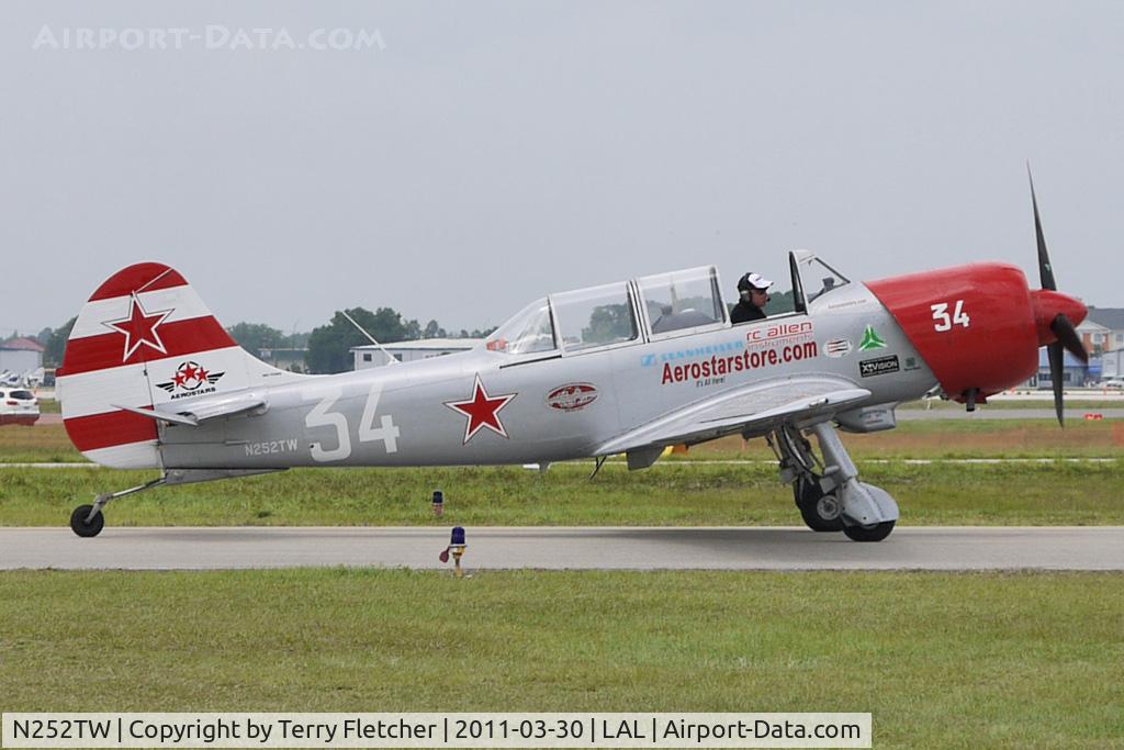 N252TW, 2002 Yakovlev (Aerostar) Yak-52TW C/N 0212301, 2011 Sun n Fun Lakeland , Florida