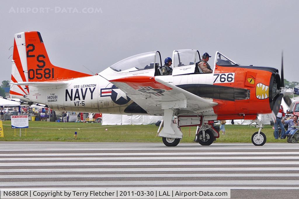 N688GR, 1958 North American T-28C Trojan Trojan C/N 226-158 (140581), 2011 Sun n Fun Lakeland , Florida
Con Number 226-158
