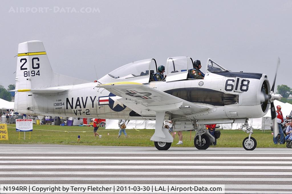 N194RR, North American T-28B Trojan C/N 200-265 (138194), 2011 Sun n Fun Lakeland , Florida
Con Number 200-265