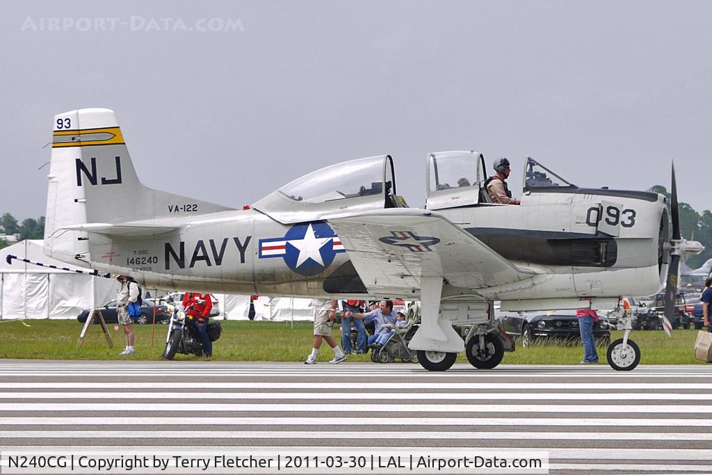 N240CG, North American T-28C Trojan C/N 252-3 (146240), 2011 Sun n Fun Lakeland , Florida
Con Number 252-3