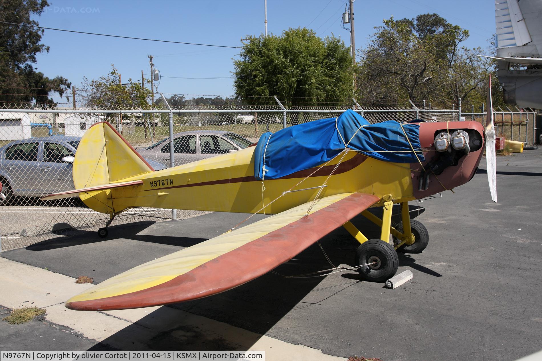 N9767N, 1988 Bowers Fly Baby C/N 87-491, Now part of the santa maria air museum