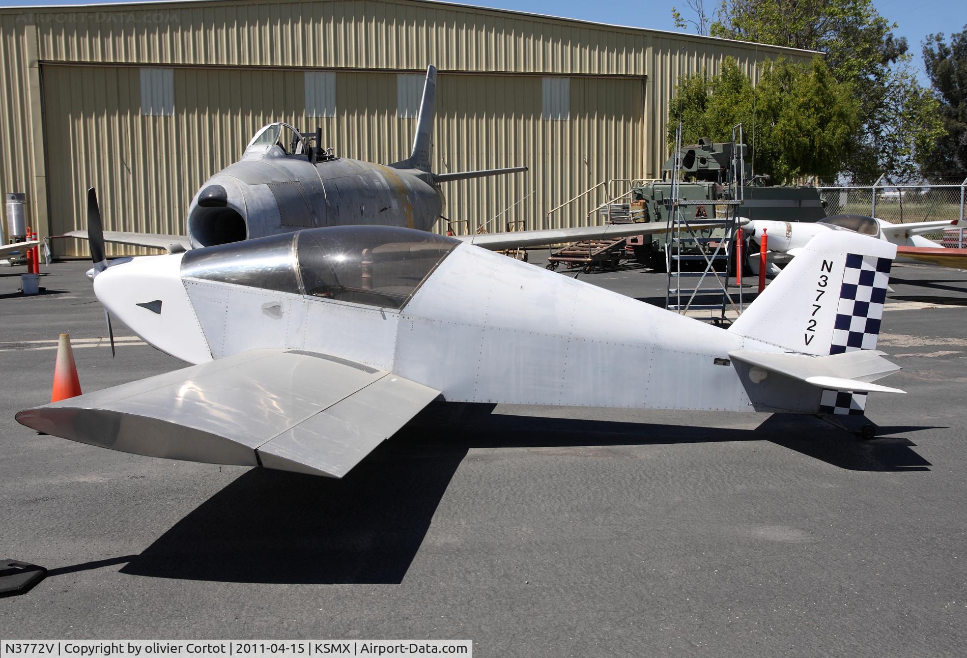 N3772V, 2008 Sonex Sonex C/N 0348, Air Museum of Santa Maria, CA