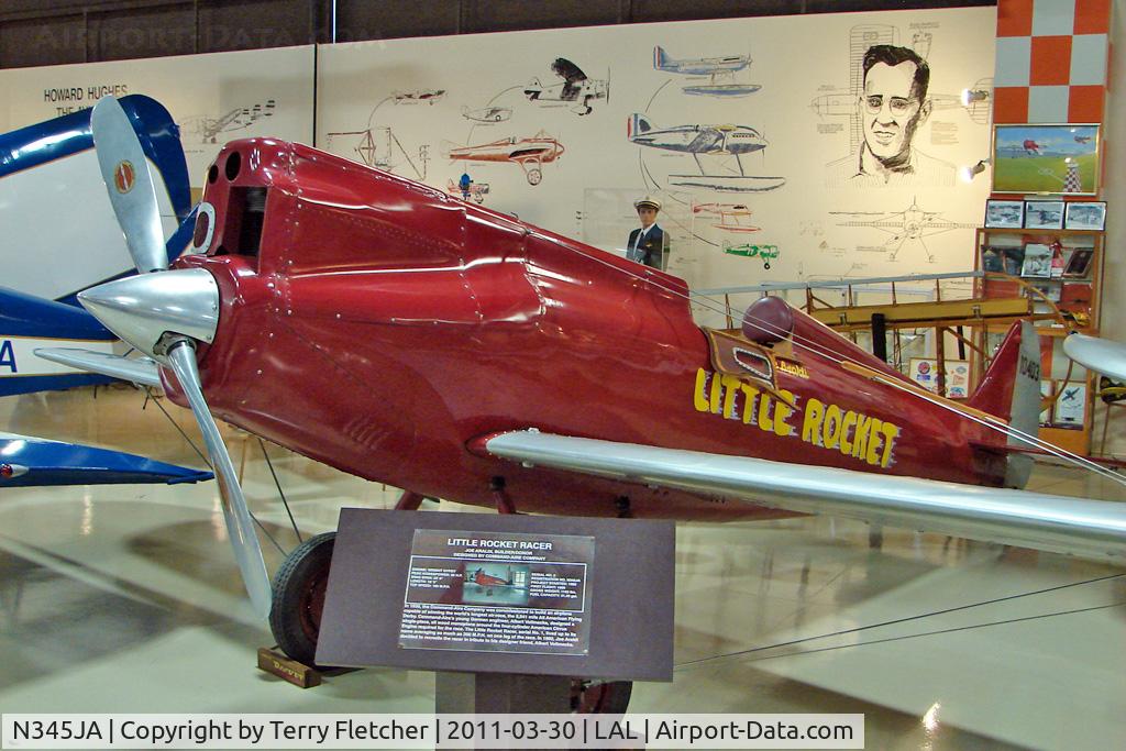 N345JA, Araldi Joe W LITTLE ROCKET RACER C/N 2, Exhibited at The Florida Air Museum at Lakeland , Florida