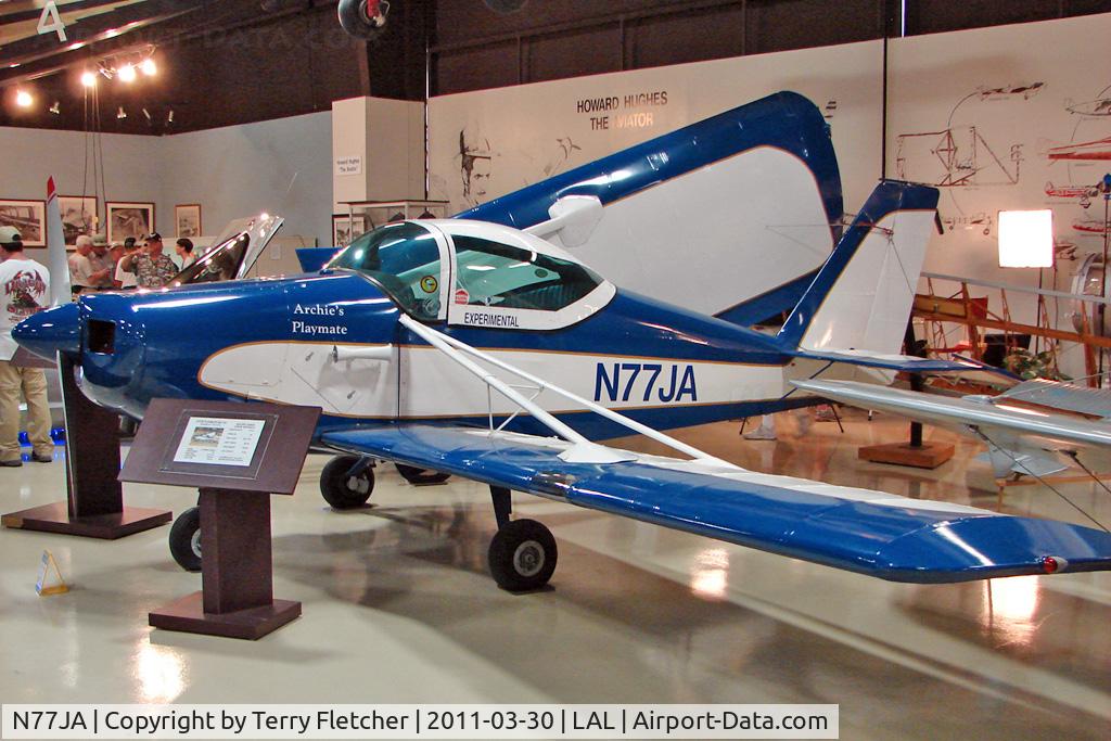 N77JA, 1974 Stits SA-11A Playmate C/N 126, Exhibited at The Florida Air Museum at Lakeland , Florida