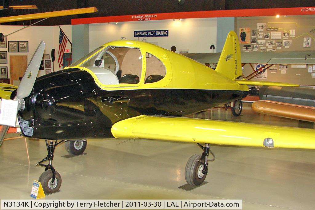 N3134K, 1946 Culver V C/N V-270, Exhibited at The Florida Air Museum at Lakeland , Florida