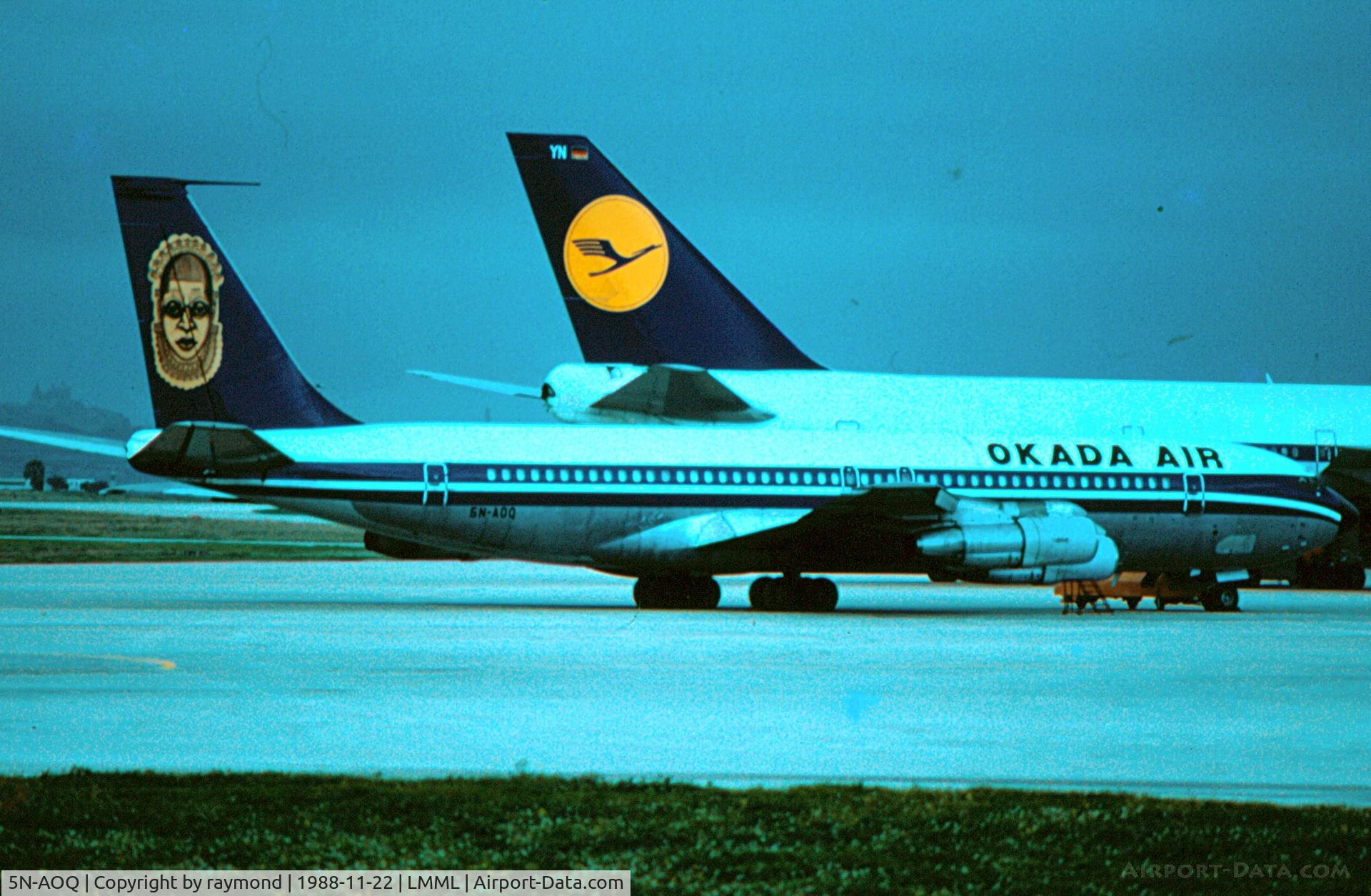 5N-AOQ, 1967 Boeing 707-355C C/N 19664, B707 5N-AOQ Okada Air