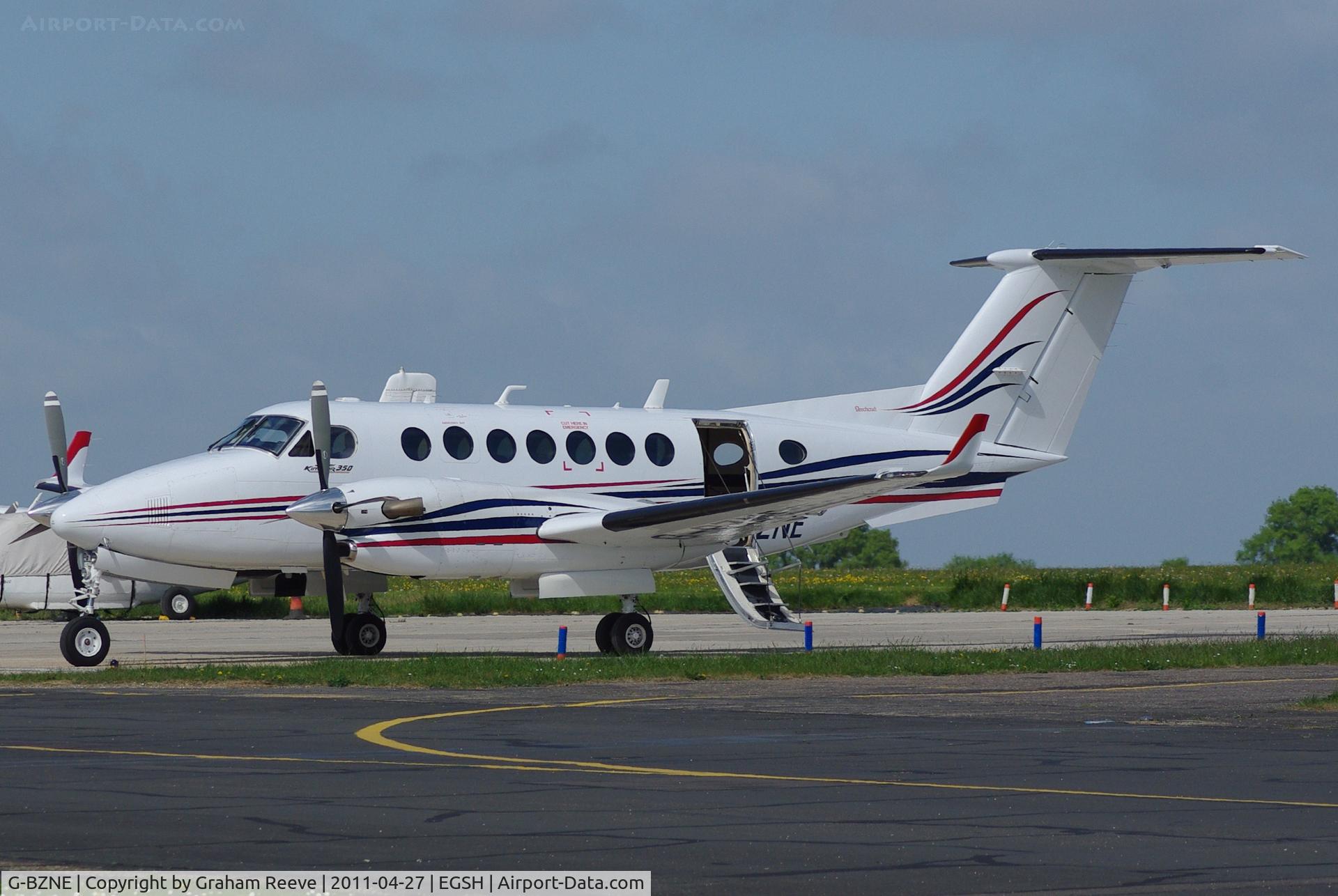 G-BZNE, 2000 Raytheon King Air 350 (B300) C/N FL-286, Parked at Norwich.