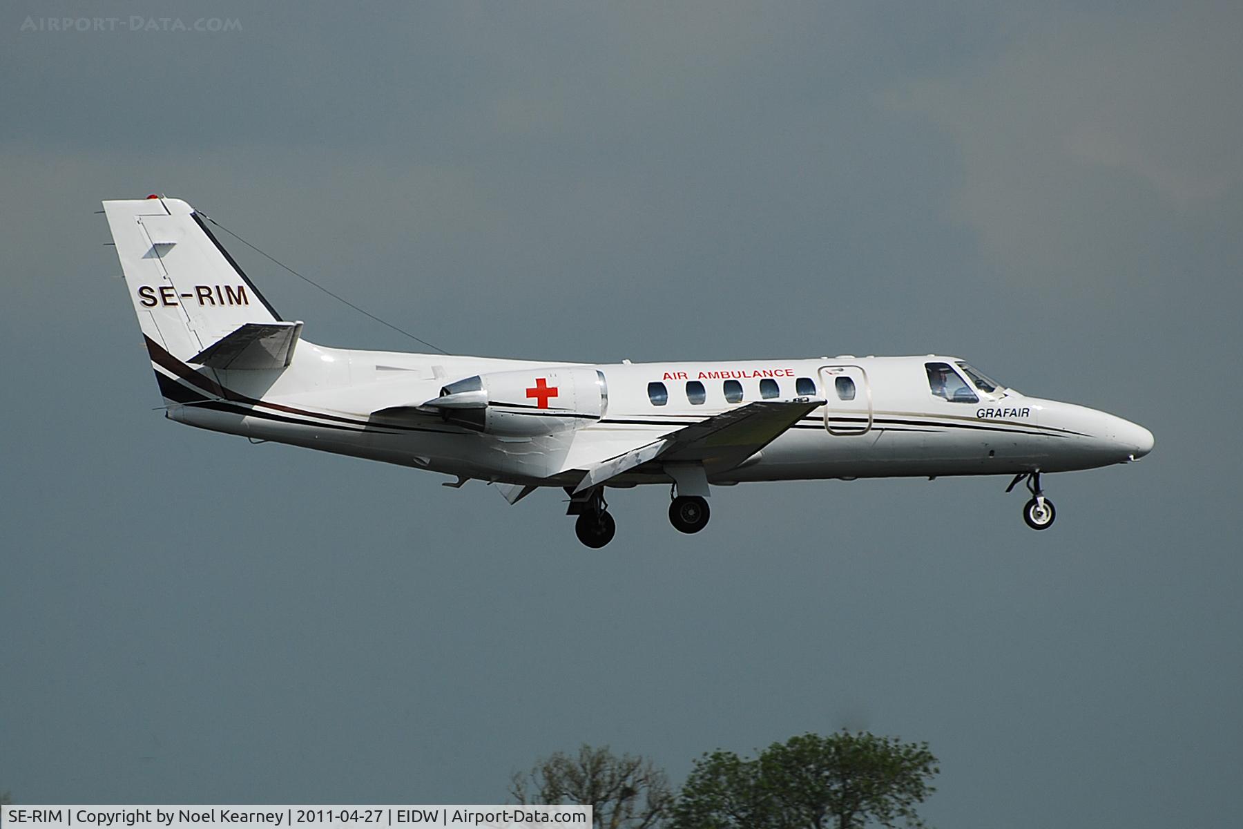 SE-RIM, 1979 Cessna 550 Citation II C/N 550-0071, Landing Rwy 10