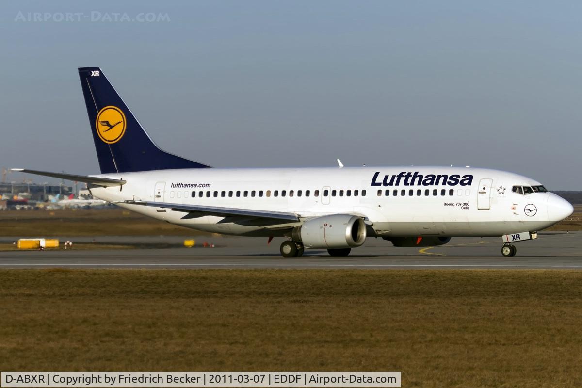 D-ABXR, 1988 Boeing 737-330 C/N 23875, departure via RW18W