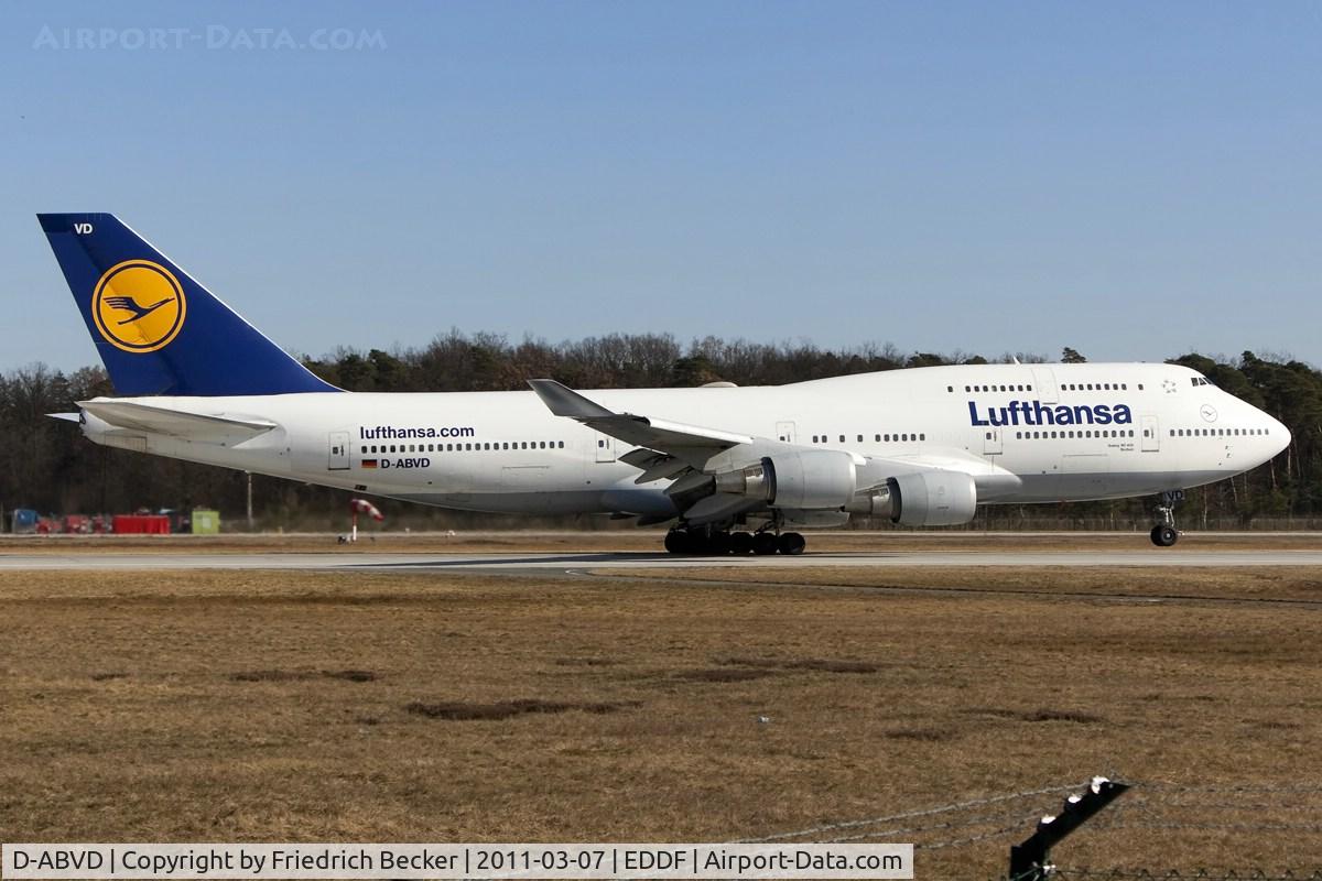 D-ABVD, 1990 Boeing 747-430 C/N 24740, departure via RW18W