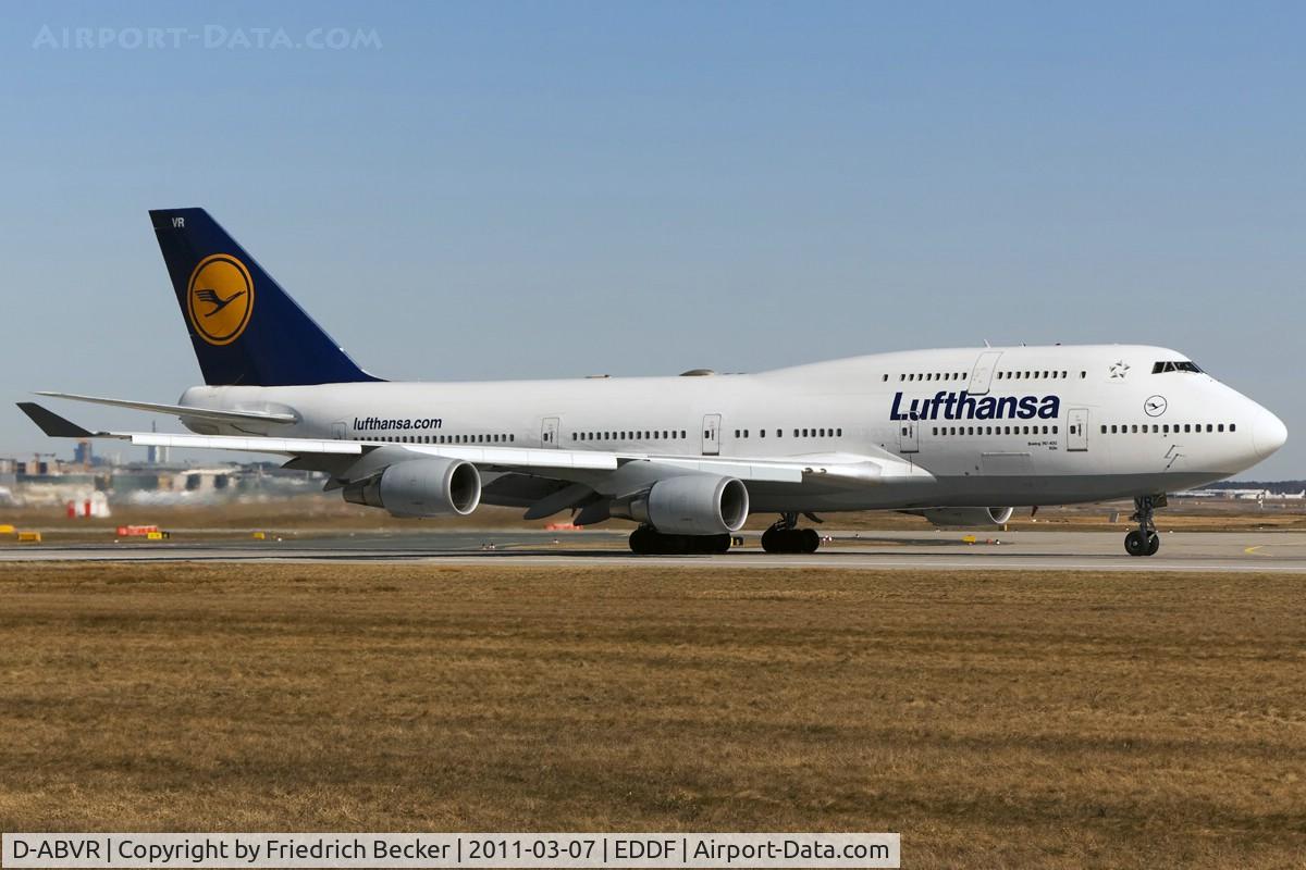 D-ABVR, 1997 Boeing 747-430 C/N 28285, departure via RW18W