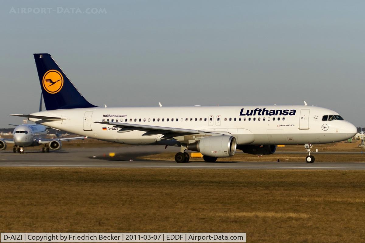 D-AIZI, 2010 Airbus A320-214 C/N 4398, departure via RW18W