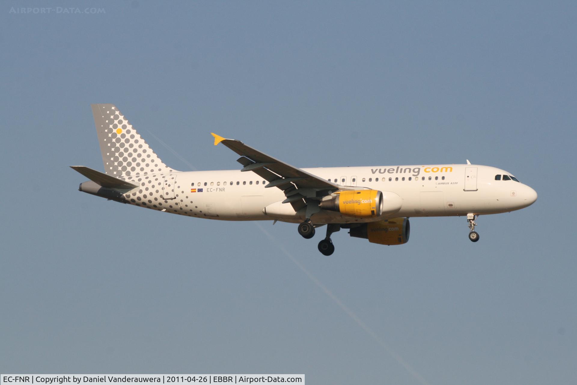 EC-FNR, 1992 Airbus A320-211 C/N 323, Arrival of flight VY8988 to RWY 02