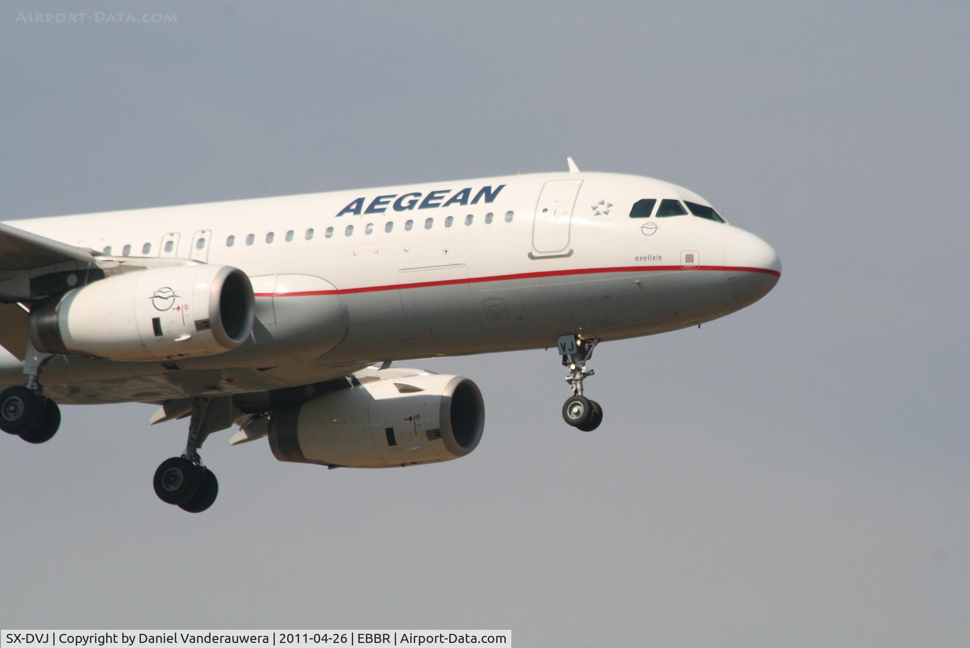 SX-DVJ, 2007 Airbus A320-232 C/N 3365, Arrival of flight A3 620 to RWY 02