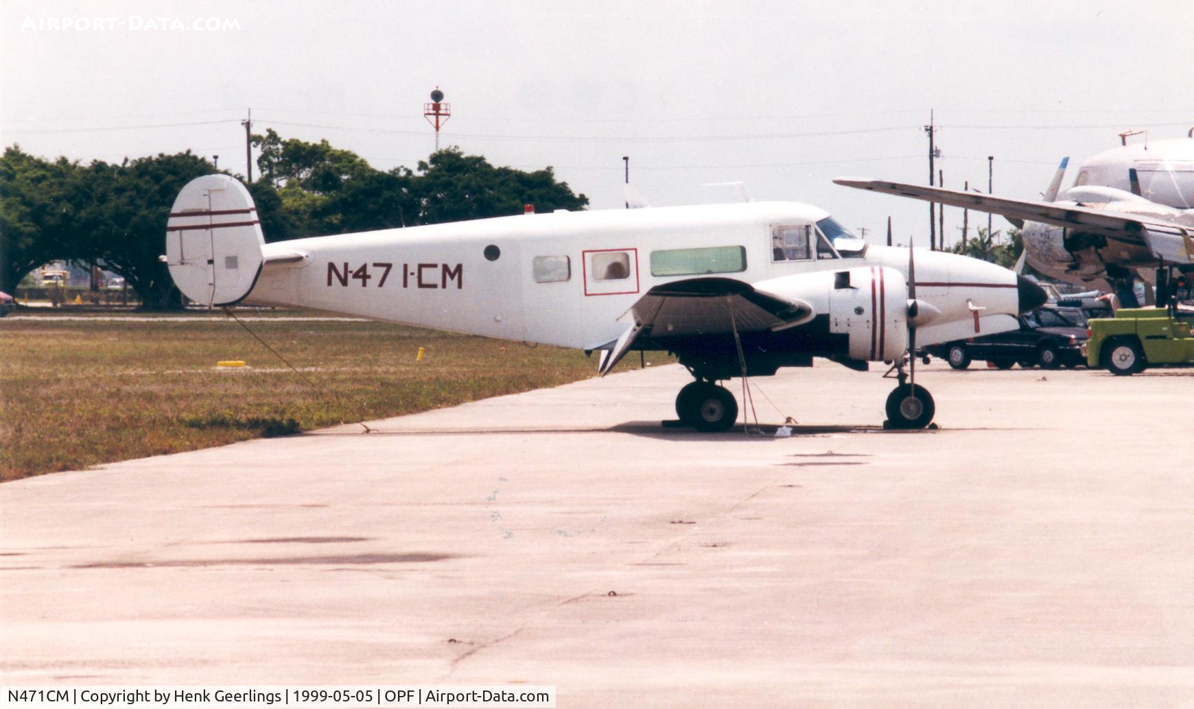 N471CM, 1955 Beech E18S C/N BA-76, Beech 18 Tri- Gear
