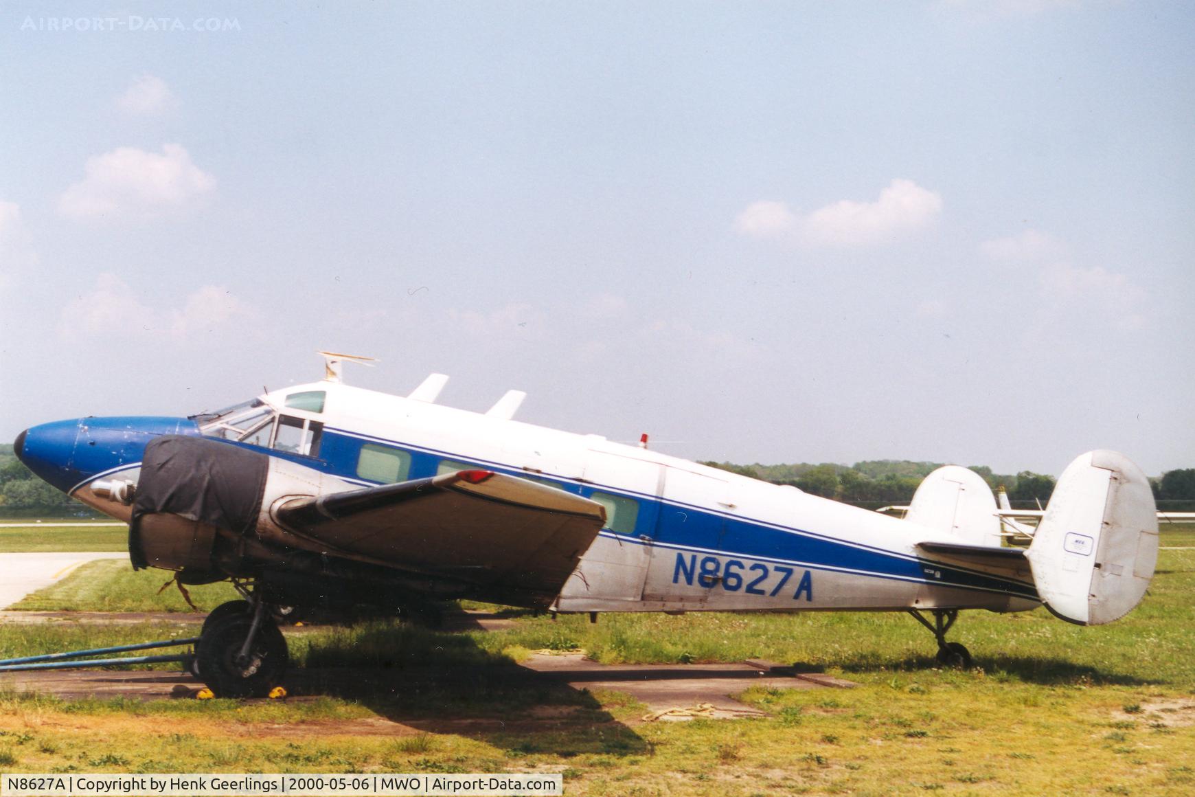 N8627A, 1957 Beech E18S C/N BA-283, Hook Field Airport , OH
