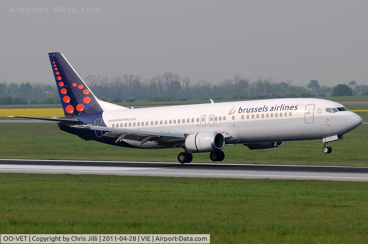 OO-VET, 1998 Boeing 737-4Q8 C/N 28202, Brussels Airlines