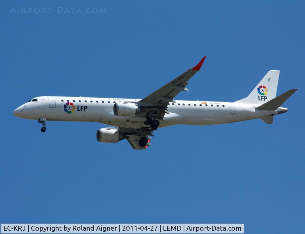 EC-KRJ, 2008 Embraer 195LR (ERJ-190-200LR) C/N 19000196, .