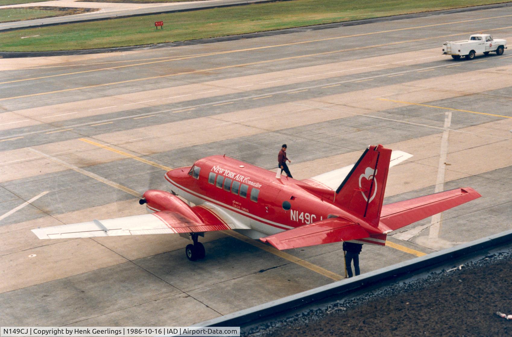 N149CJ, 1975 Beech B99 Airliner C/N U-149, New York Air connections , Washington Dulles