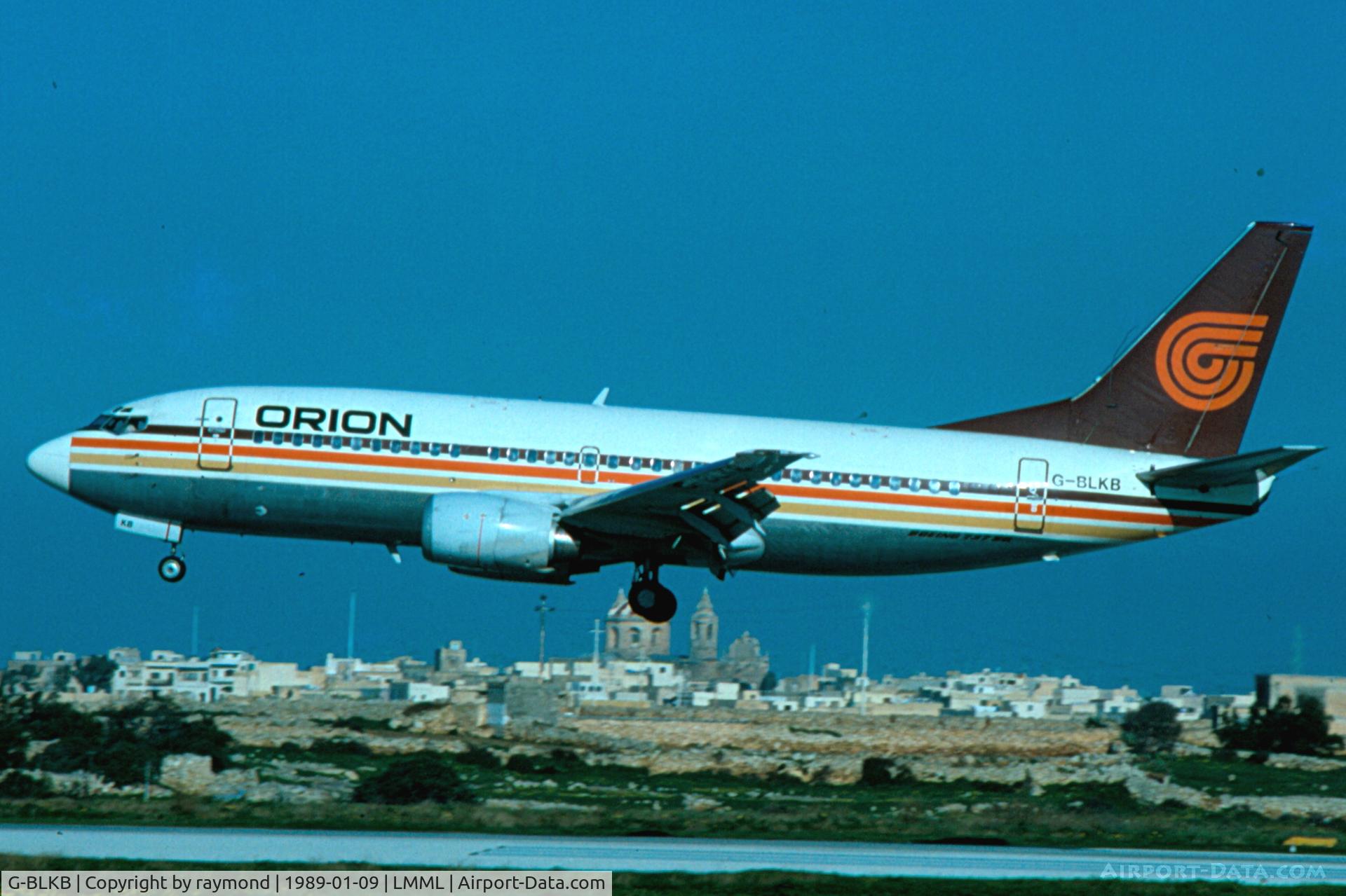 G-BLKB, 1984 Boeing 737-3T5 C/N 23060, B737-300 G-BLKB Orion Airways