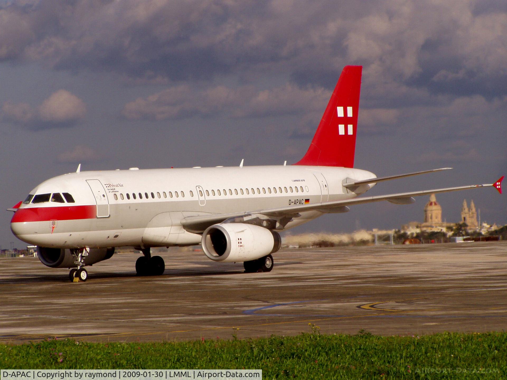 D-APAC, 2002 Airbus A319-132 C/N 1727, A319 D-APAC Privitair