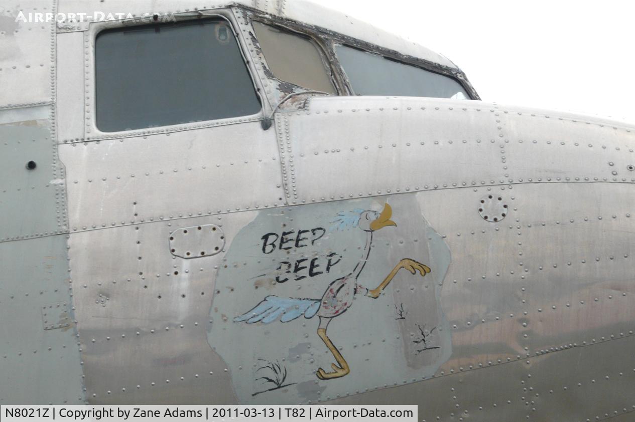 N8021Z, 1944 Douglas DC3C C/N 20444, C-47 in need of some love; at Gillespie County Airport - Fredericksburg, TX