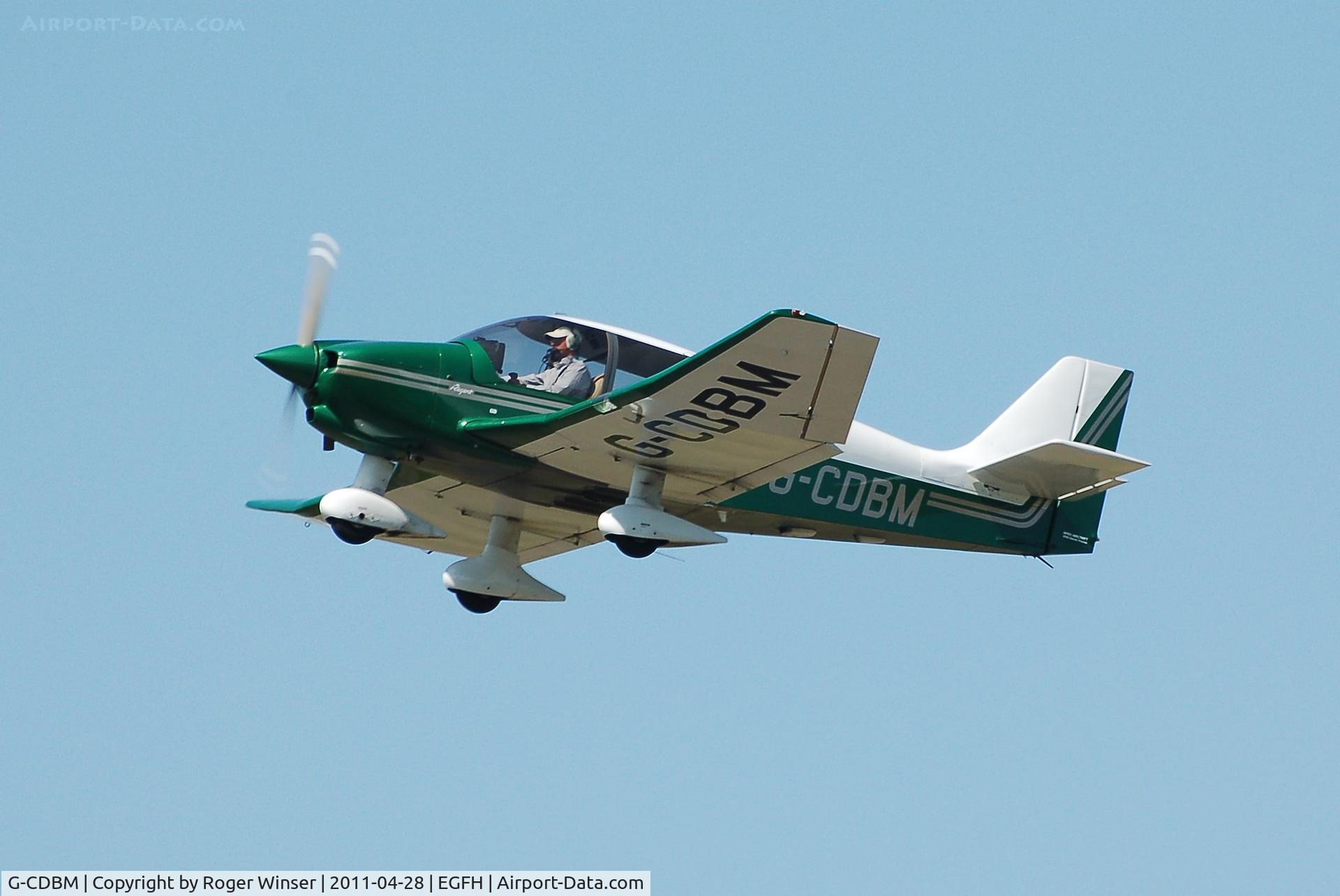 G-CDBM, 2004 Robin DR-400-180 Regent Regent C/N 2573, Visiting aircraft departing Runway 22