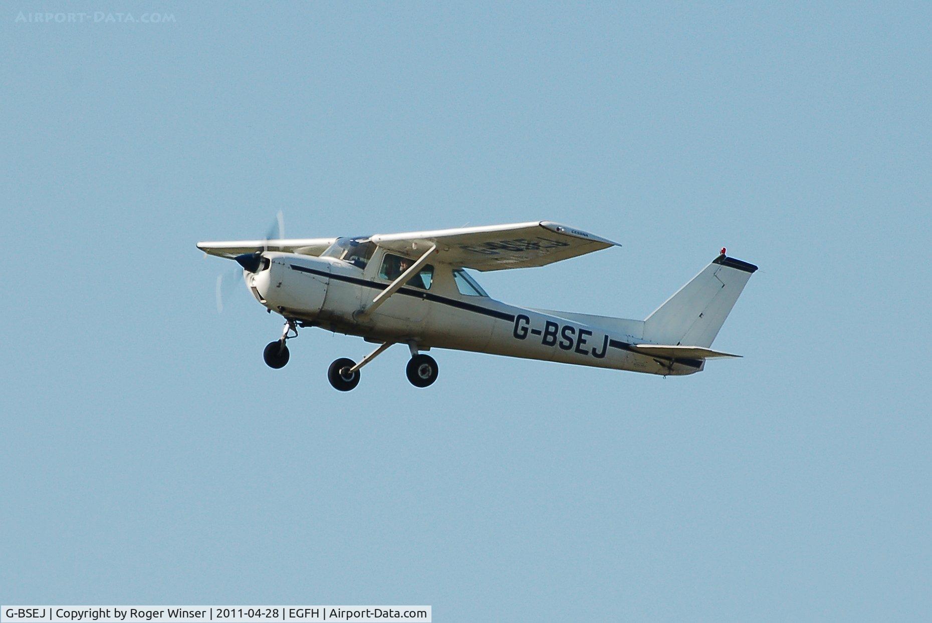 G-BSEJ, 1974 Cessna 150M C/N 150-76261, Visiting aircraft departing Runway 22