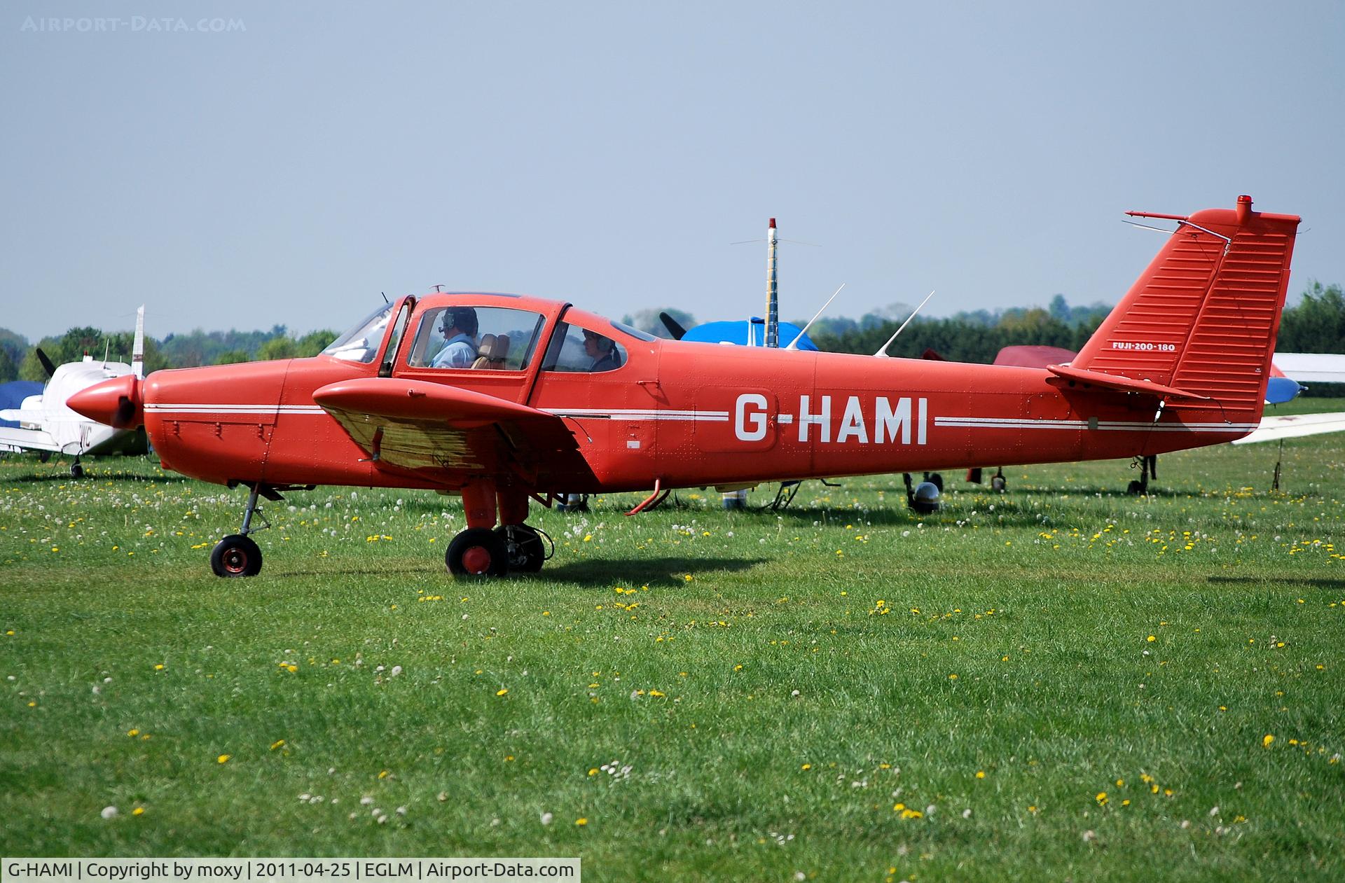 G-HAMI, 1973 Fuji FA-200-180 Aero Subaru C/N 188, Nice to see the Fuji Aero Subaru flying again at White Waltham after a long period of inactivity.