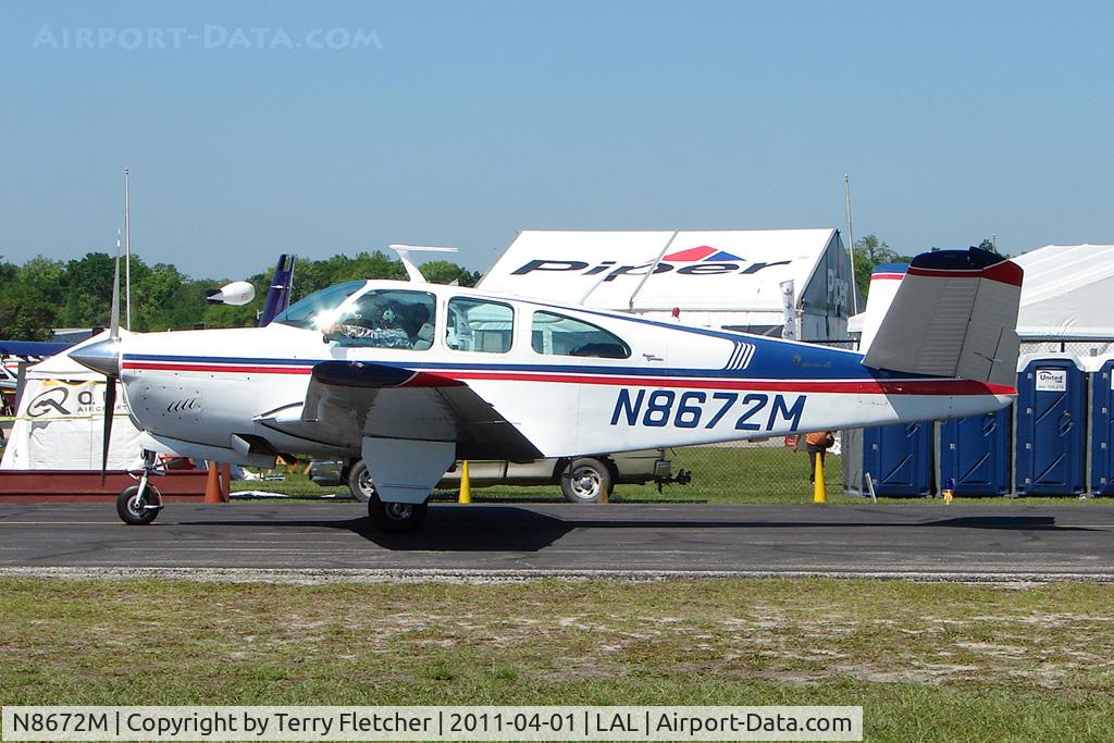N8672M, 1963 Beech P35 Bonanza C/N D-7266, 2011 Sun n Fun - Lakeland , Florida