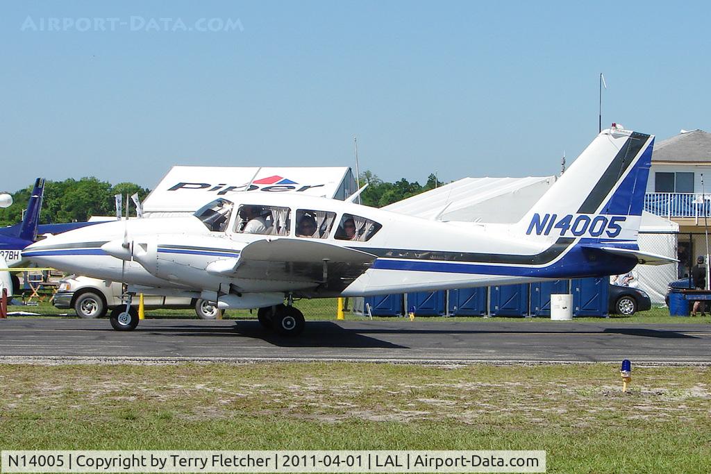 N14005, 1971 Piper PA-23-250 C/N 27-4623, 2011 Sun n Fun - Lakeland , Florida