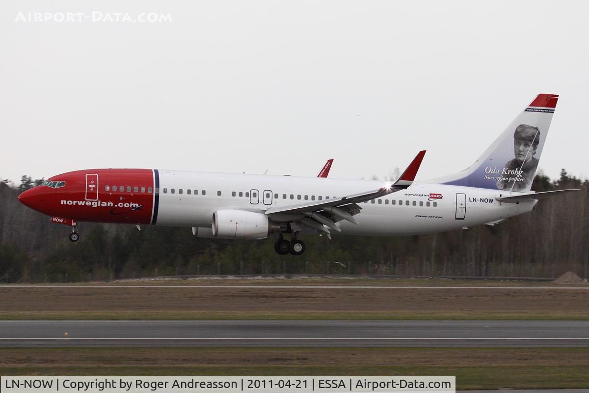 LN-NOW, 2010 Boeing 737-8JP C/N 37817, DY4212 PMI-ARN