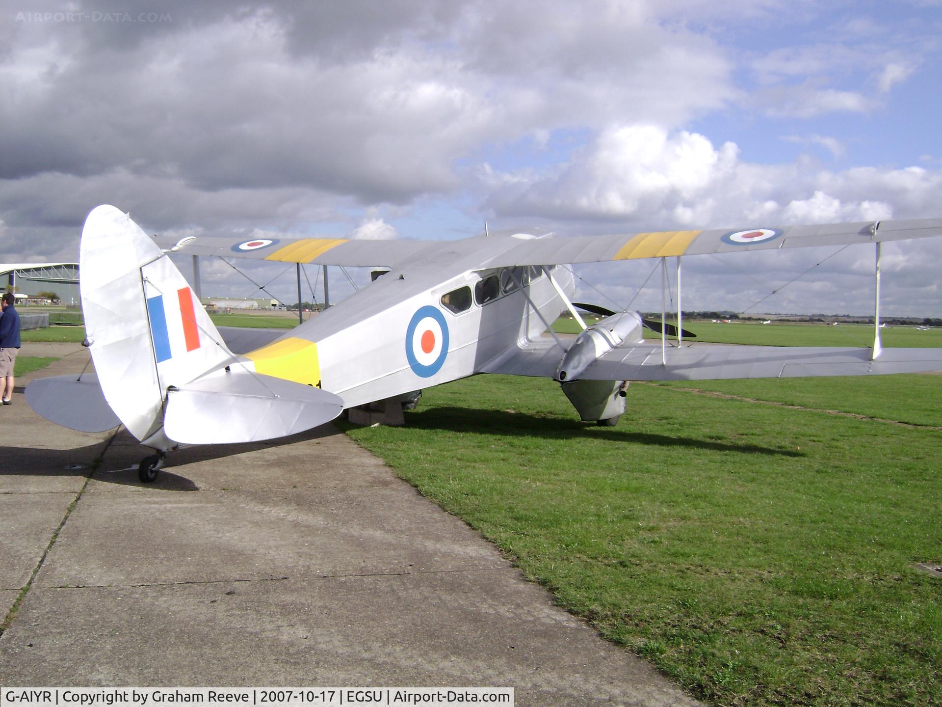 G-AIYR, 1943 De Havilland DH-89A Dominie/Dragon Rapide C/N 6676, At the IWM.