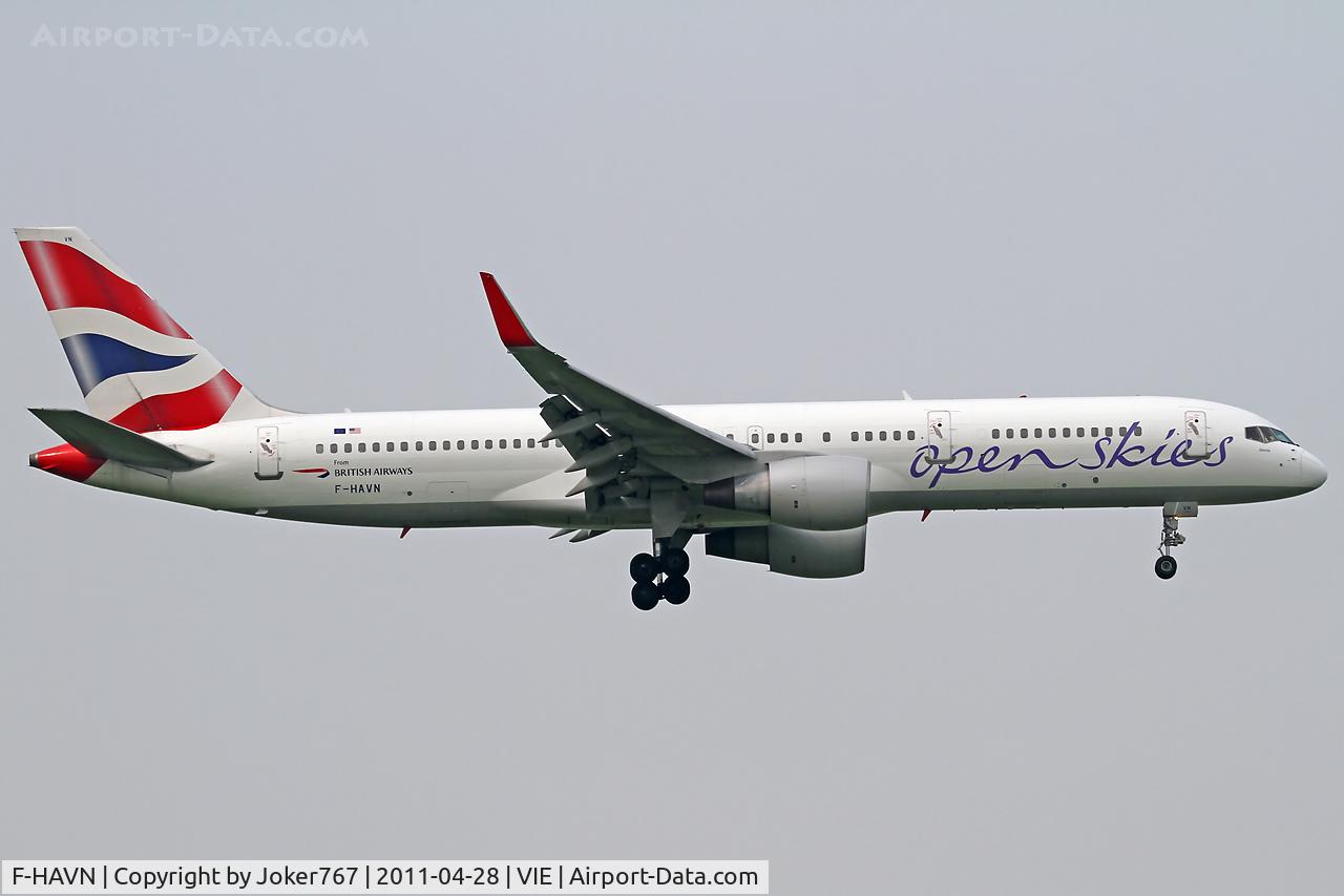 F-HAVN, 1991 Boeing 757-230 C/N 25140, Open Skies (British Airways)