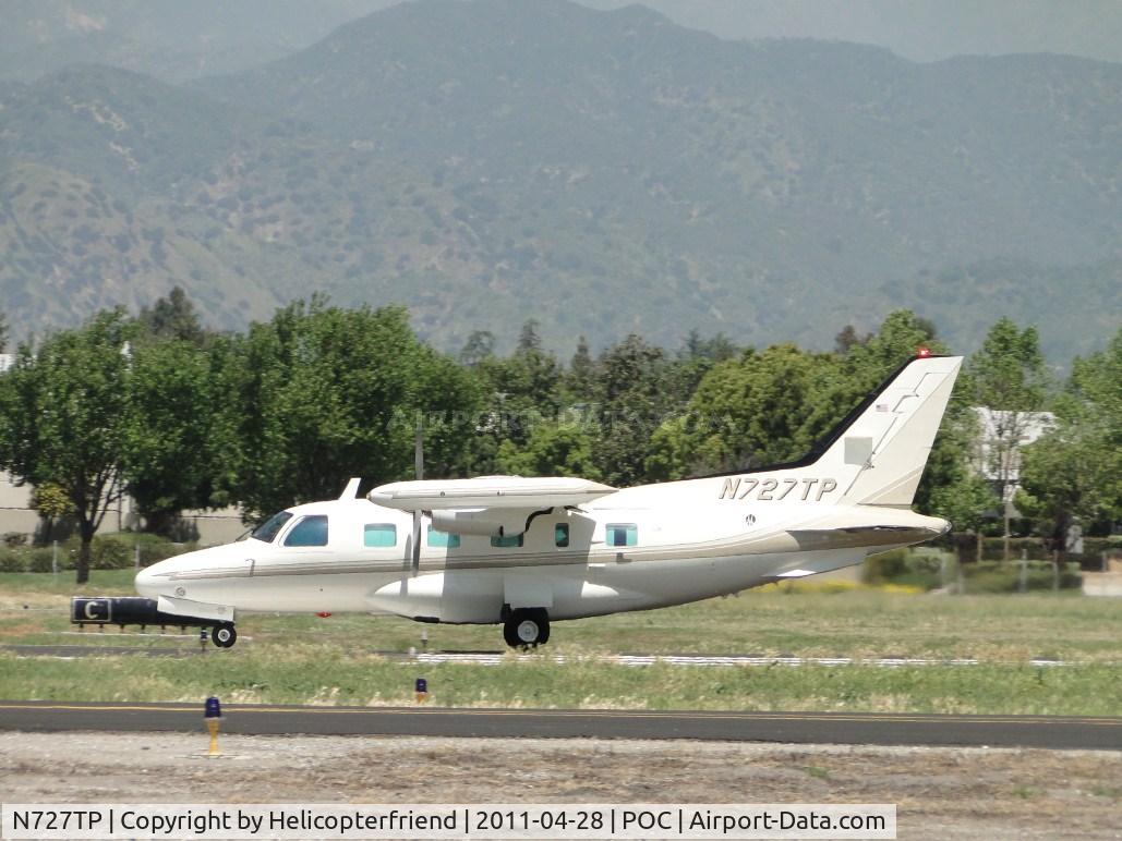 N727TP, 1981 Mitsubishi MU-2B-60 Marquise C/N 1517SA, Gaining speed westbound runway 26L for take off