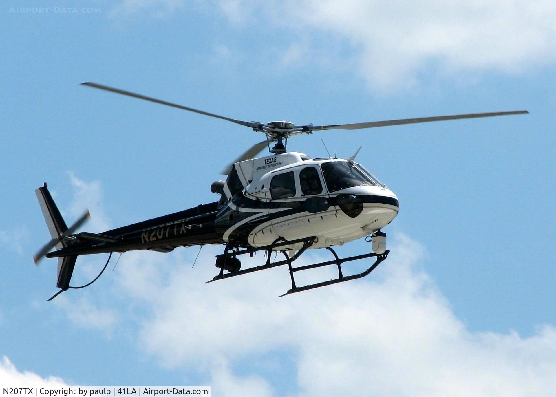 N207TX, 2005 Eurocopter AS-350B-2 Ecureuil C/N 3951, Landing at Metro Aviation / Downtown Shreveport.