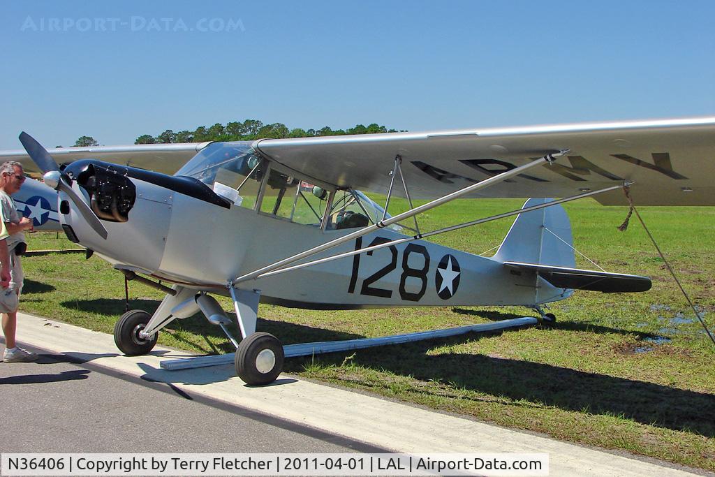N36406, 1942 Taylorcraft DCO-65 C/N 4147, 2011 Sun n Fun Lakeland , Florida