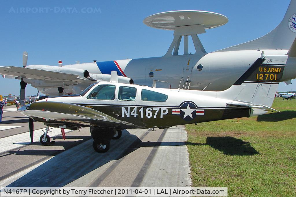 N4167P, 1965 Beech B-55 Baron (T-42A) C/N TF-23, 2011 Sun n Fun Lakeland Florida