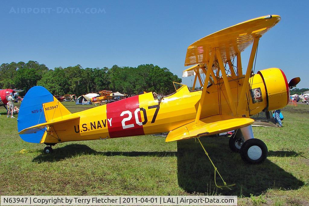 N63947, 1941 Boeing A75N1(PT17) C/N 75-2174, 2011 Sun n Fun Lakeland Florida