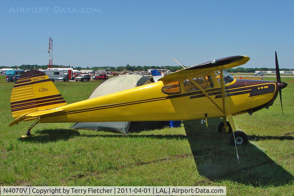N4070V, 1948 Cessna 170 C/N 18402, 2011 Sun n Fun Lakeland , Florida