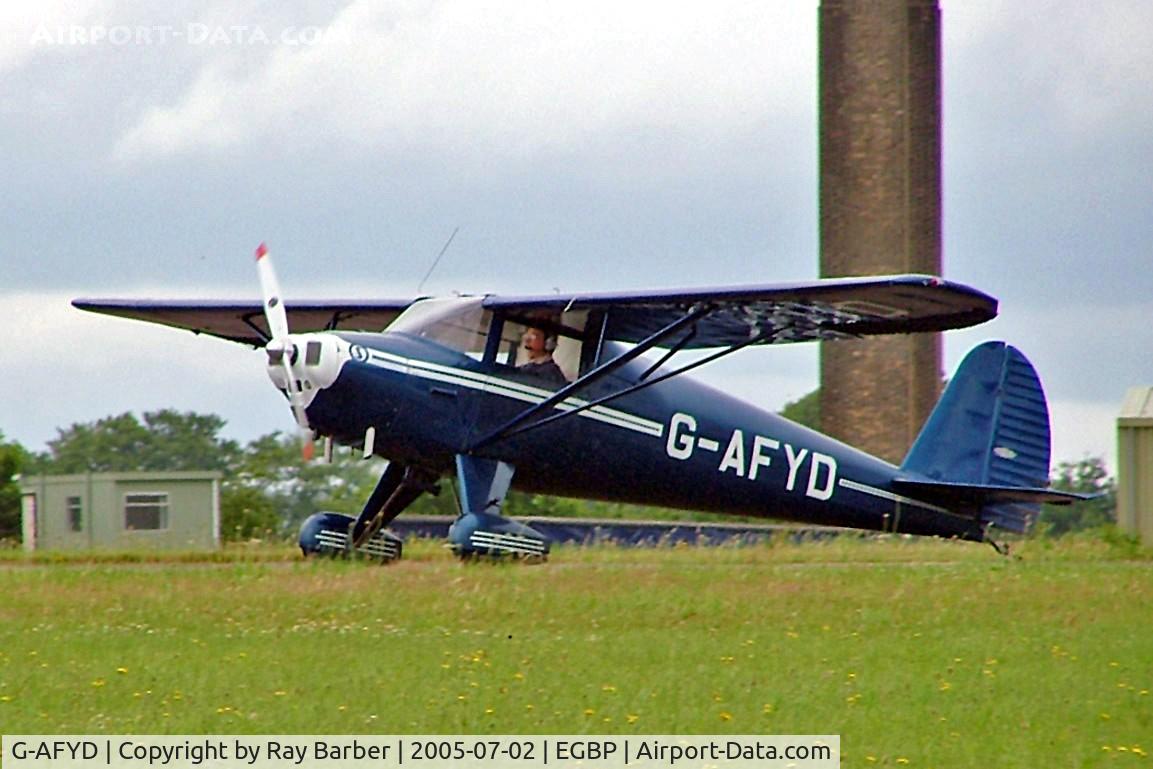 G-AFYD, 1939 Luscombe 8E Silvaire Silvaire C/N 1044, Luscombe 8E Silvaire Deluxe [1044] Kemble~G 02/07/2005