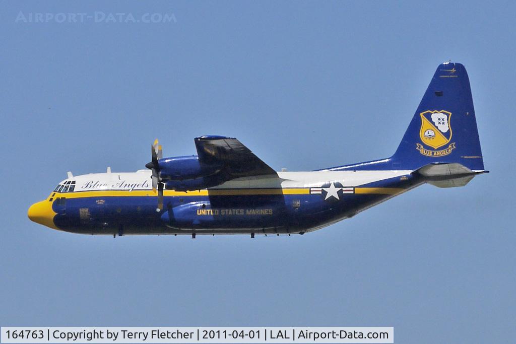 164763, 1992 Lockheed C-130T Hercules C/N 382-5258, 'Fat Albert' performs a Flypast at 2011 Sun n Fun Lakeland , Florida